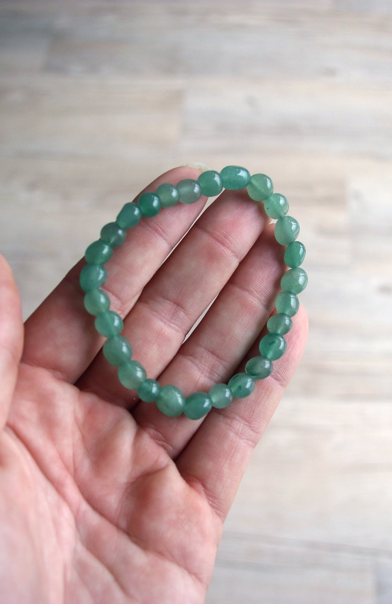 Green Aventurine Nugget 4-6mm Bracelet 329